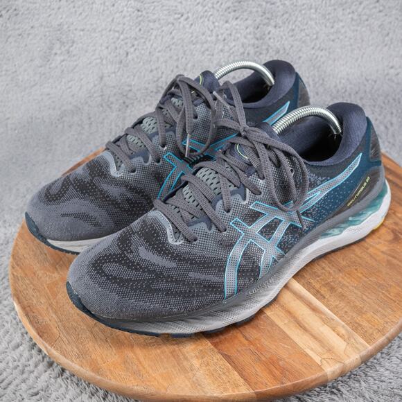 ASICS GEL Nimbus 23 Running Shoes Black Blue Athletic Sneakers Men's 10.5 Wide - Picture 3 of 9